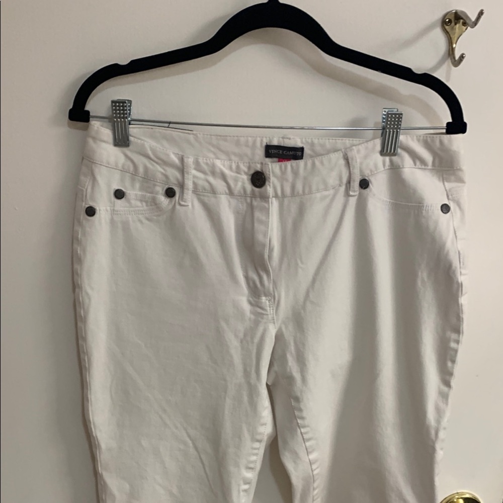 Vince Camuto White Denim Jeans in Sz 10 - Picture 2 of 11
